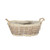 Oval Two Tone Basket with handles
