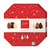 Hamlet Festive Octagon Box with Hazlenut Praline Christmas Figures