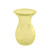 Harper Fluted Flare Top Vase - H14cm - Yellow