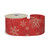 Red Ribbon with Gold and Red Snowflake 63mm x 10yd Wire Edge Red Ribbon with Gold and Red Snowflake 63mm x 10yd Wire Edge