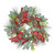 Luxury Rattan Wreath Frosted Cones Tartan Bows & Red Berries - 60cm Luxury Rattan Wreath Frosted Cones Tartan Bows & Red Berries - 60cm