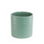 13.5cm Light Green Ribbed Pot