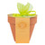 Meadowberry Terracotta Flower Pot with Sherbet Lemon Sweets
