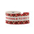 Red,Green & Natural Merry Christmas Ribbon with wired edge - 63mm x 10yds