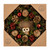 36cm Xmas Wreath with Cones, Metallic Baubles & Owl