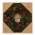 36cm Xmas Wreath with Cones, Red Baubles & Owl