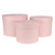 Pastel Pink Hatboxes (Set of 3) (L) - 19cm Diameter x 14.4cm H