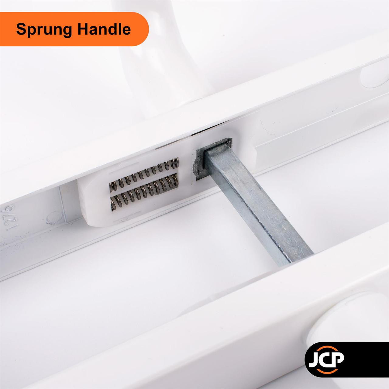 TSS UPVC Door Handle Pair 70PZ 215mm Fixings - JCP Hardware