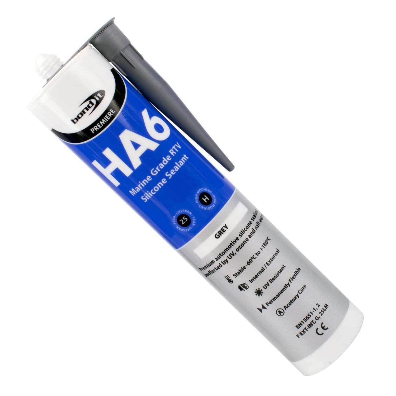 5 x Bond It HA6 Silicone Sealant High Mod RTV Marine Grade - JCP Hardware