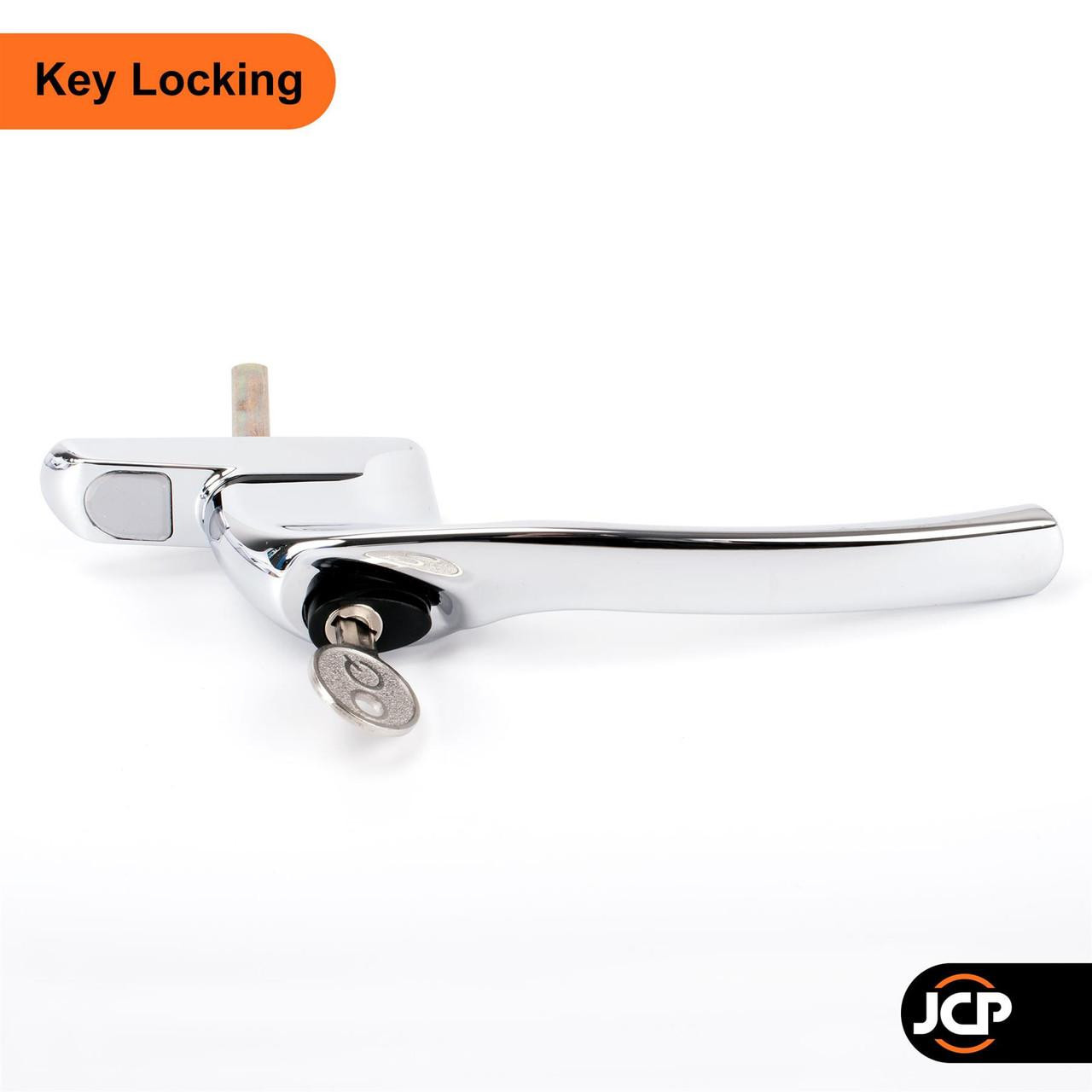 greenteQ Alpha Cranked Espag UPVC Window Handle - JCP Hardware