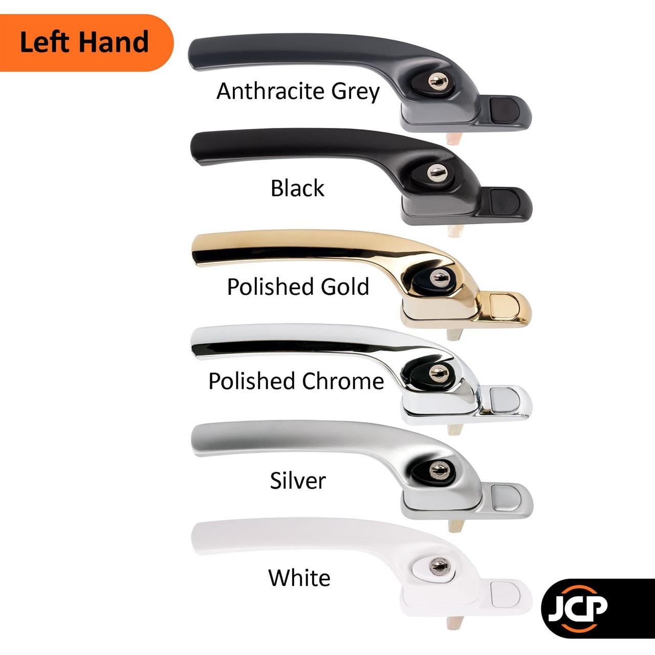 greenteQ Alpha Cranked Espag UPVC Window Handle - JCP Hardware