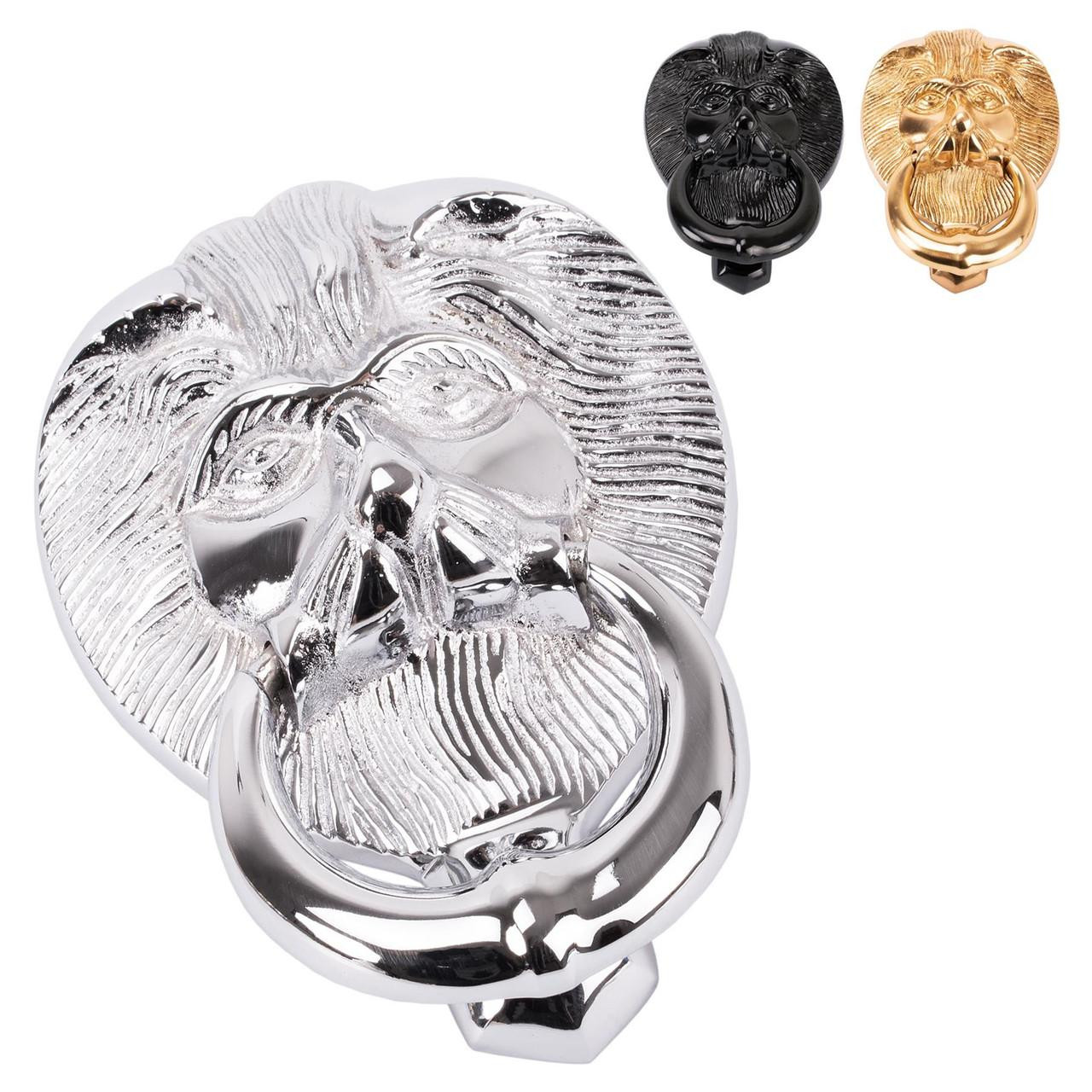Mila ProLinea Lions Head Heavy Duty Solid Brass Door Knocker - JCP