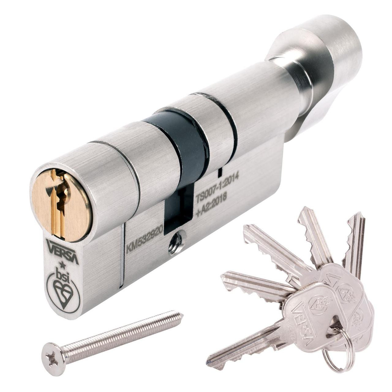 Versa 1 Star Thumb Turn Anti Snap Euro Cylinder UPVC Front Door