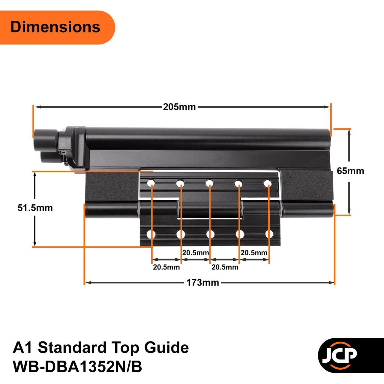 Debar Bifold Standard Top Guide or Standard Bottom Roller A1 System ...