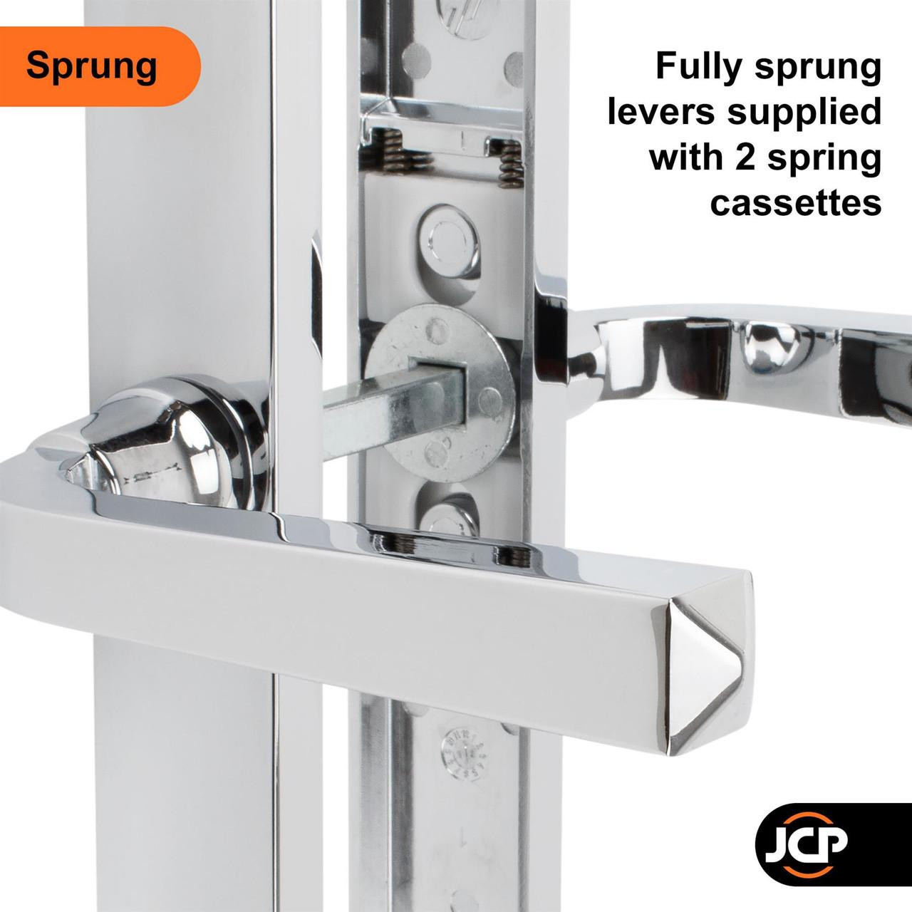 Mila Heritage Composite Door Handle Pair 92mm PZ 211mm Fixings