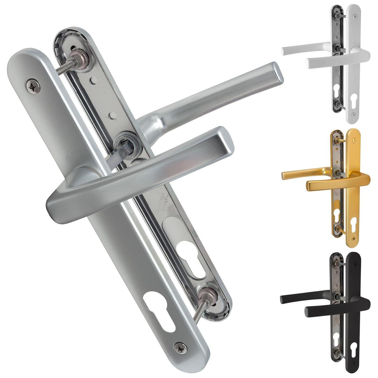Roto UPVC Door Handle Replacement - 92mm PZ, Sprung Levers, 200mm Fixings (Pair)
