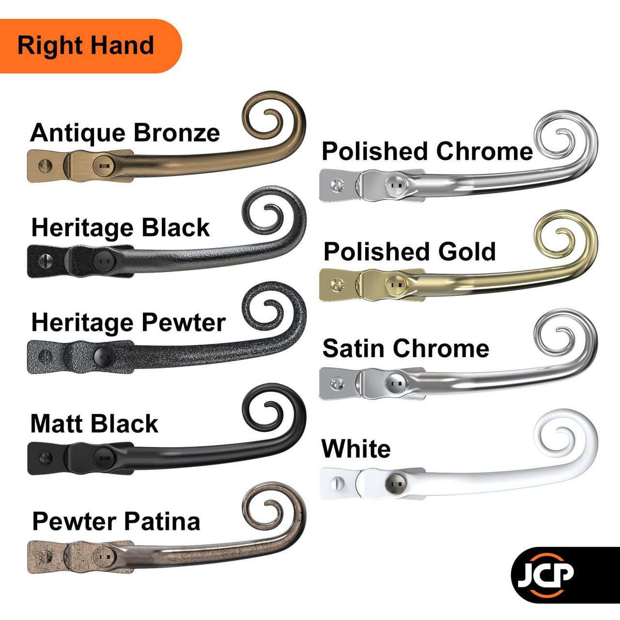 Mila Heritage Monkey Tail UPVC Espag Window Handle - JCP Hardware