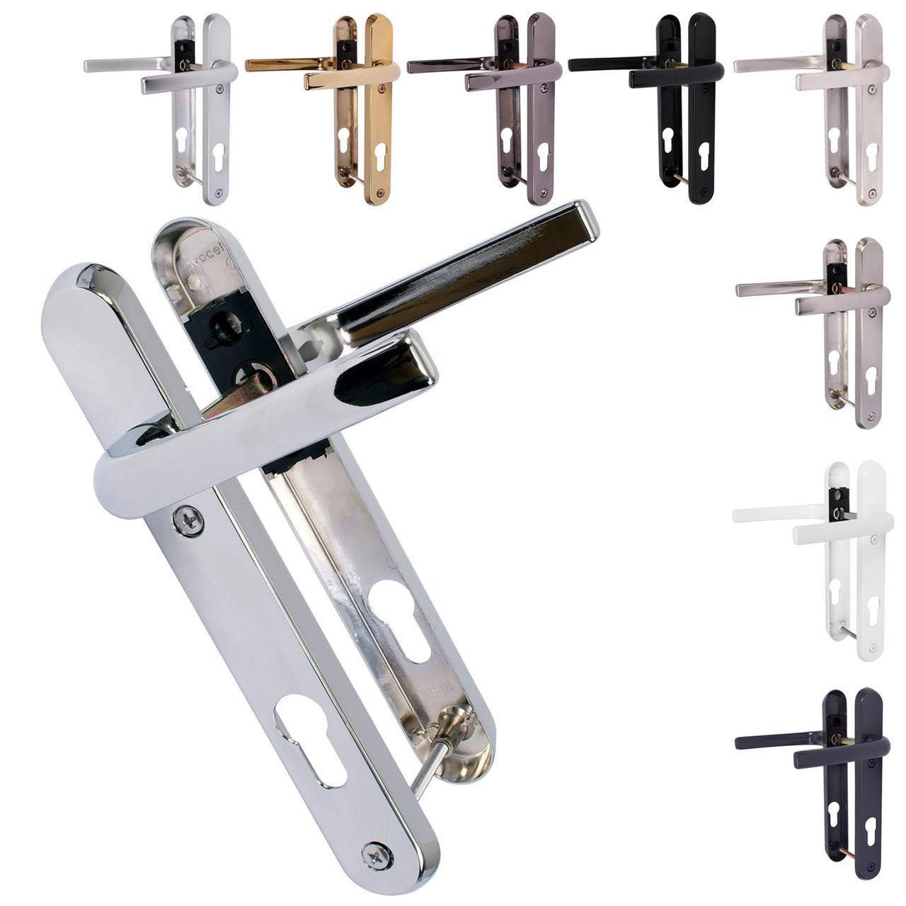 KEAT HANDLE AC asimociafts×S Avocet Affinity Plus UPVC Door Handle Pair 92mm PZ 122mm Fixings