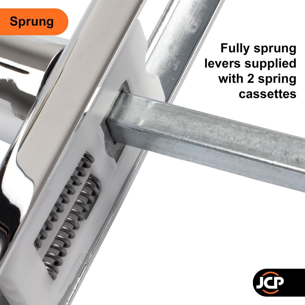 TSS UPVC Door Handle Pair 117mm PZ 237mm Fixings - JCP Hardware