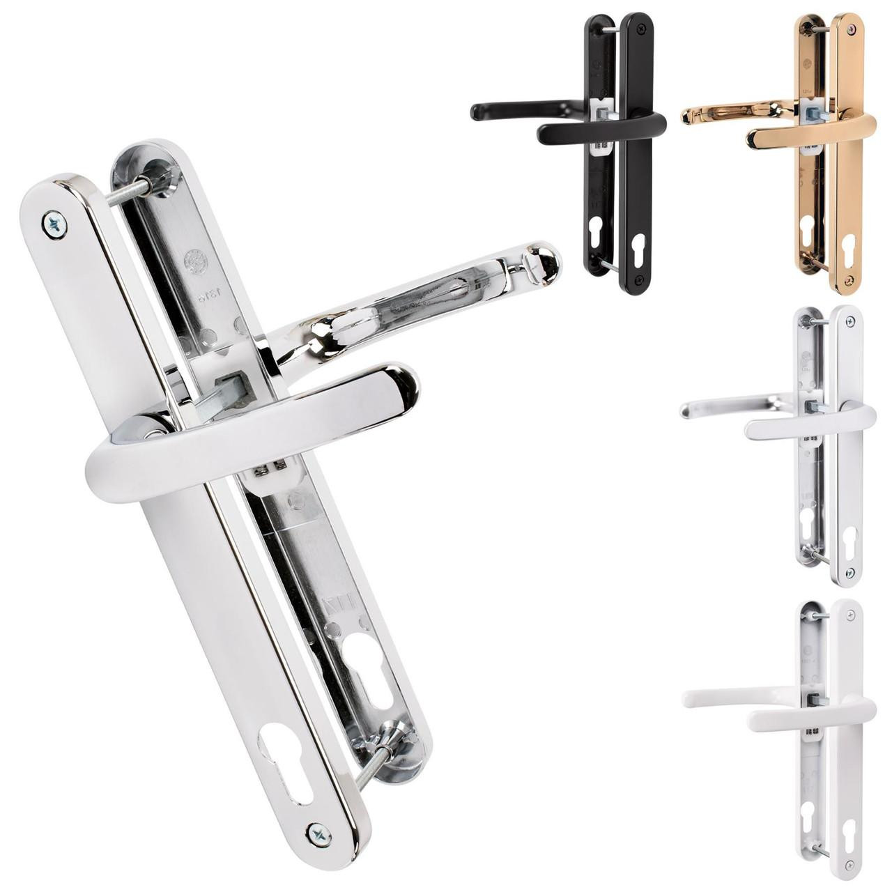 chapuri　0711 TSS UPVC Door Handle Pair 117mm PZ 237mm Fixings - JCP Hardware