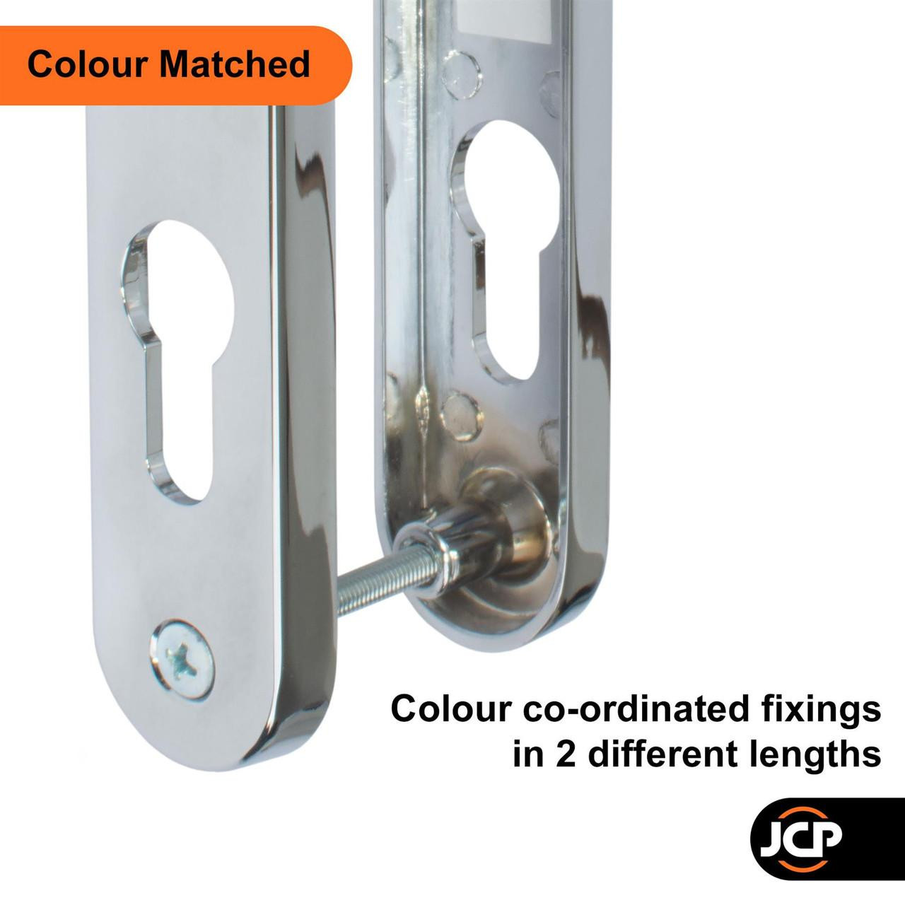 Mila ProLinea UPVC Door Handle Pair 92mm PZ 211mm Fixings - JCP