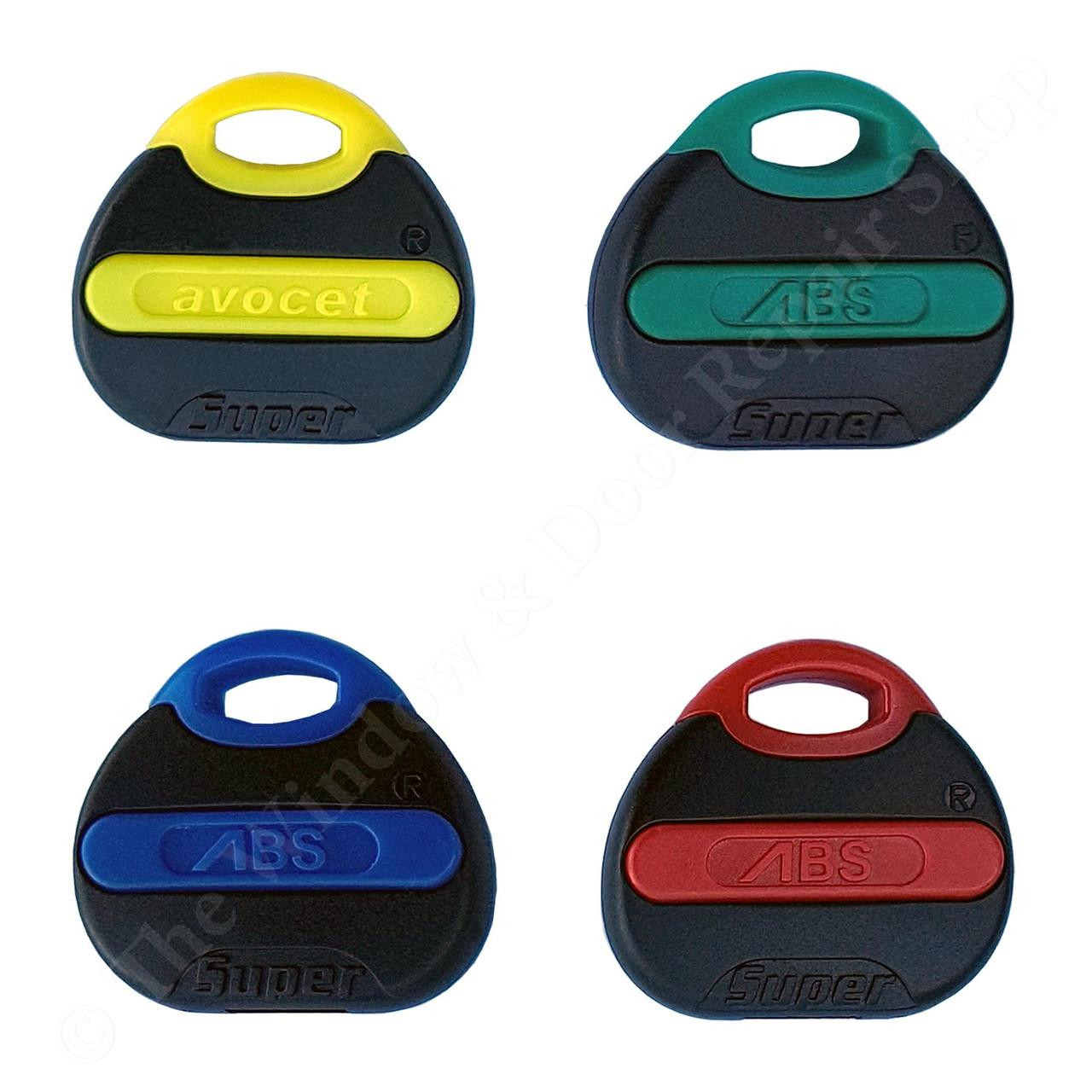 Avocet ABS Key Fob Coloured Upgrade Avocet Euro Cylinder Red Blue