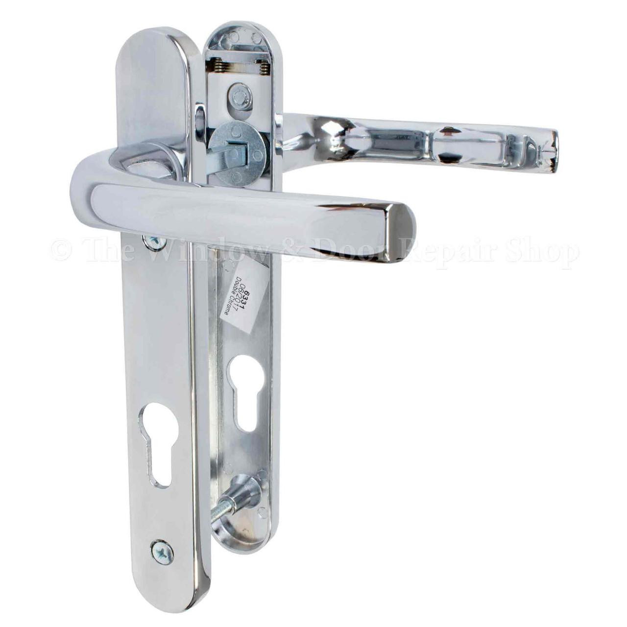 Mila ProLinea UPVC Door Handle Pair 92mm PZ 122mm Fixings - JCP