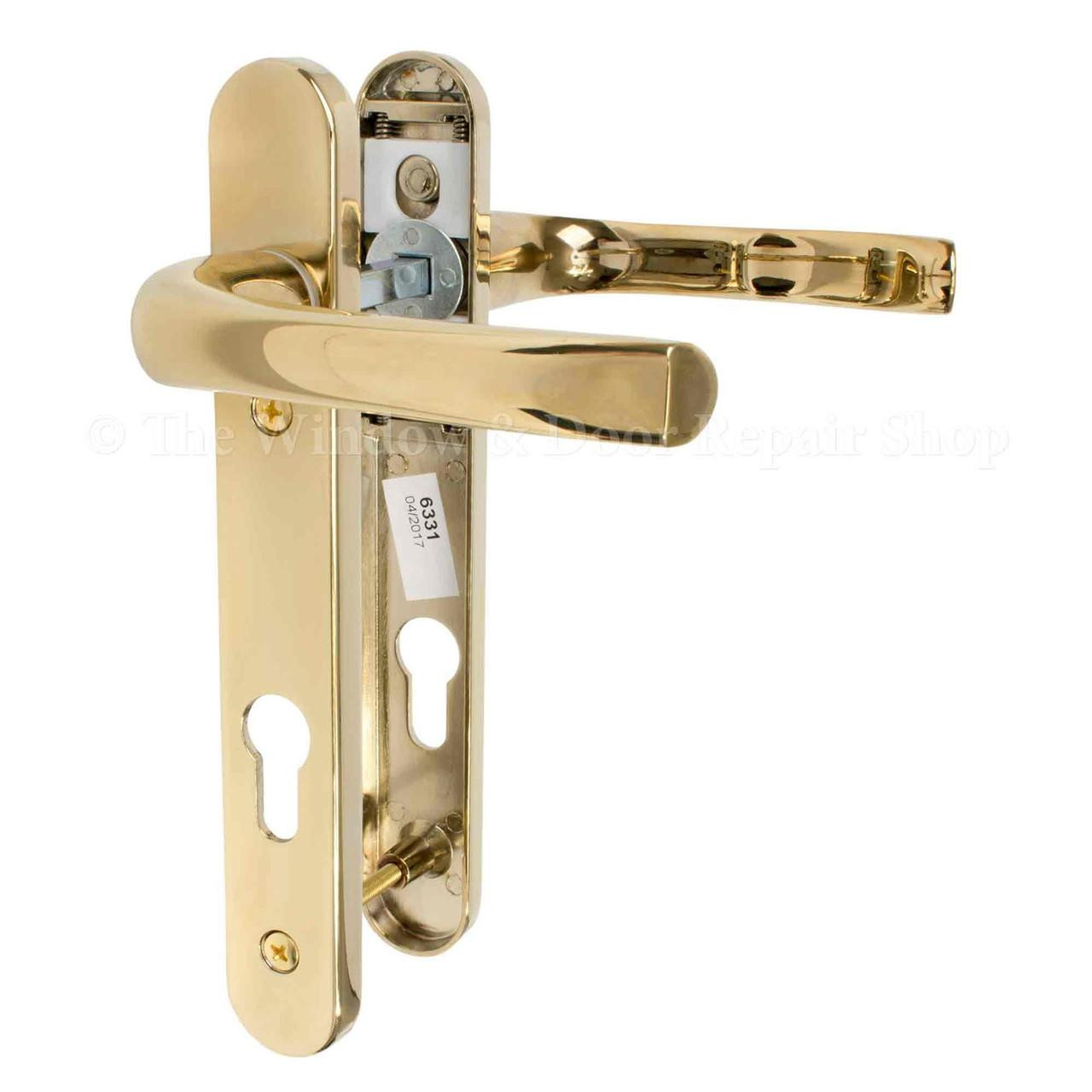 Mila ProLinea UPVC Door Handle Pair 92mm PZ 122mm Fixings - JCP