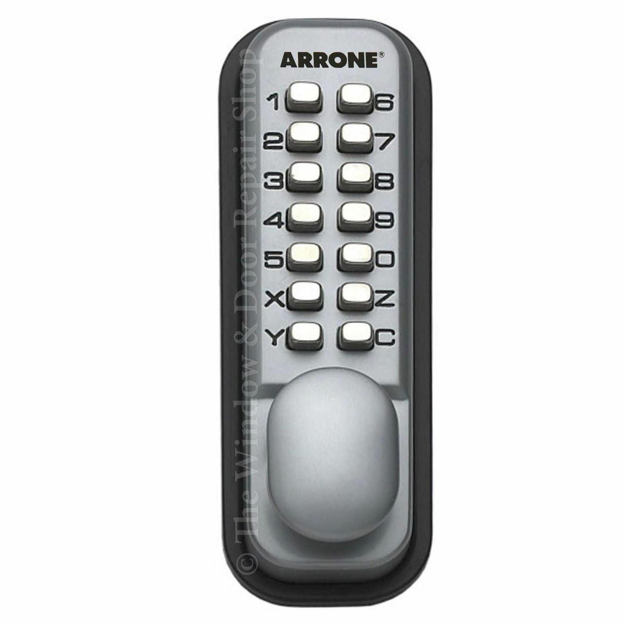 Hoppe 87128205 Arrone AR/D-195MC digitale drukknop deur sleutelhanger slot - zilver