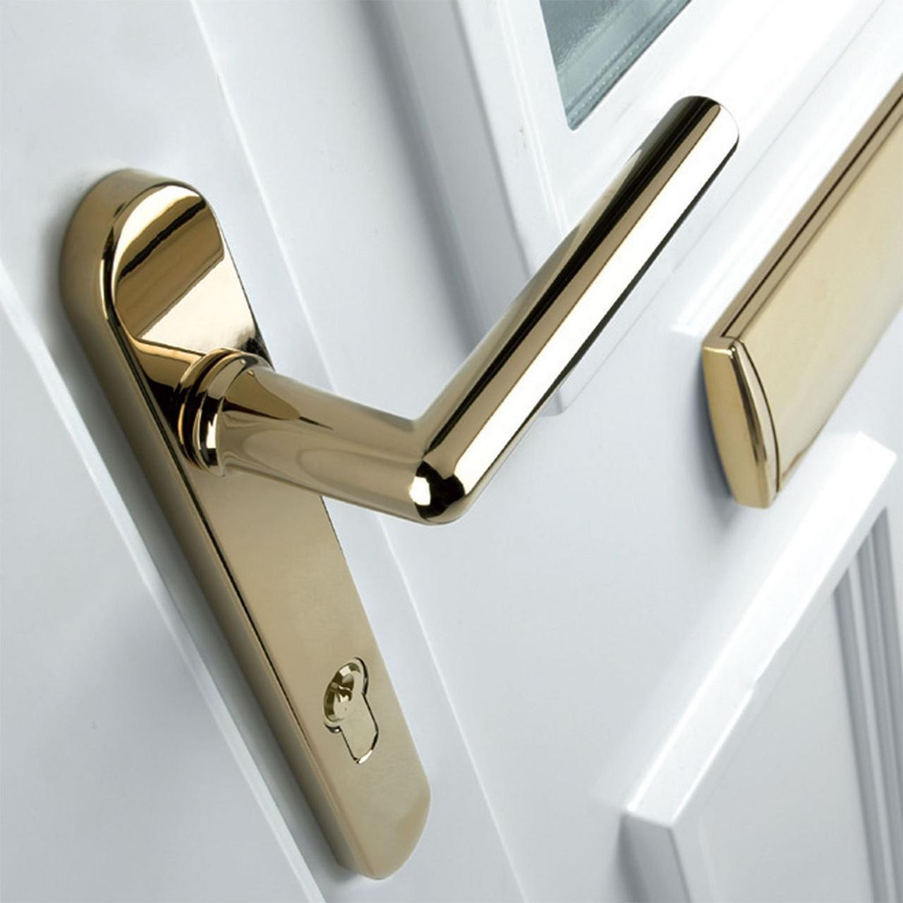 Mila Prostyle UPVC Door Handle Pair 92mm PZ 211mm Fixings 240mm