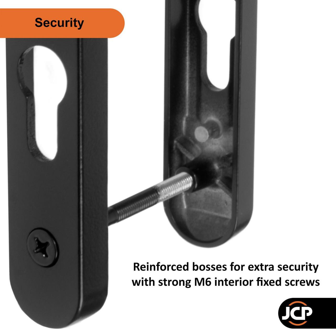 Winlock UPVC Composite Door Handle Pair 92mm PZ 122mm Fixings