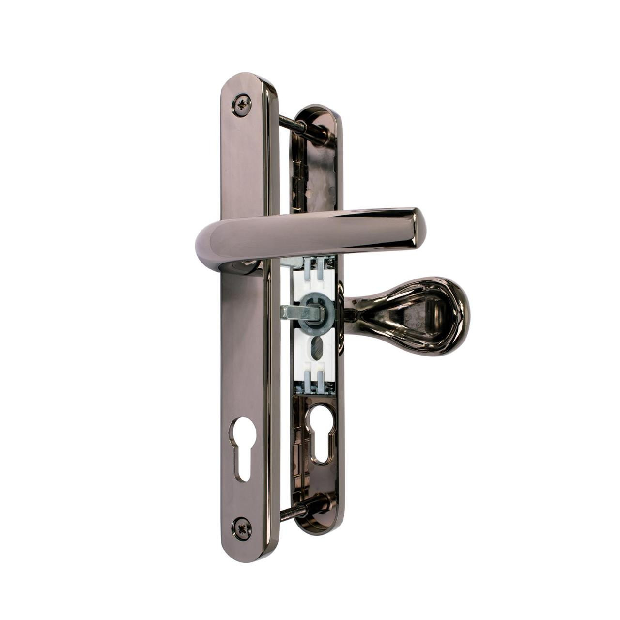 GreenteQ Alpha UPVC Door Handle Pair 92mm 62mm PZ 215mm Fixings