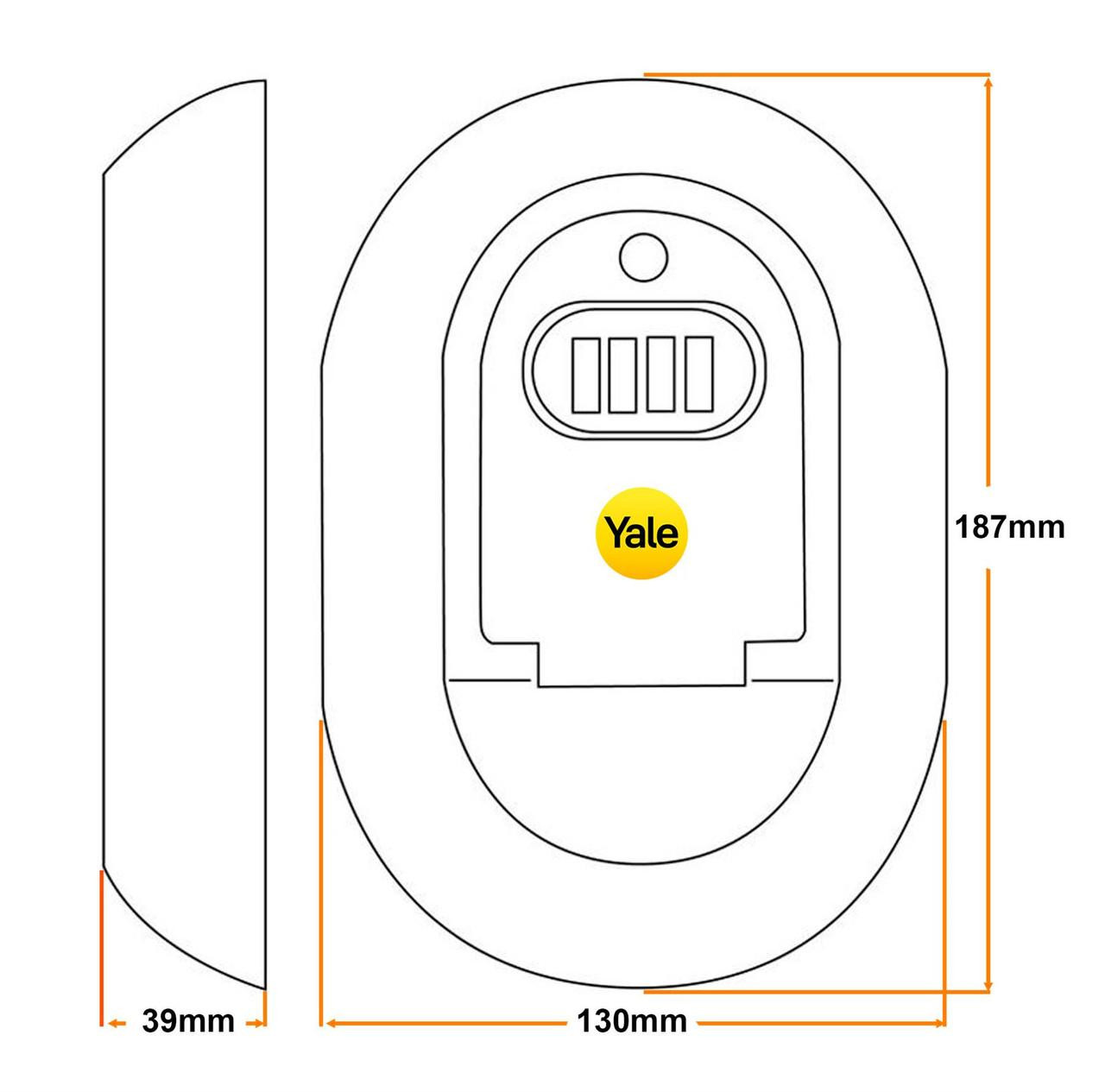Yale Y500/187/1 Combination Key Safe 4 Digit Code - JCP Hardware