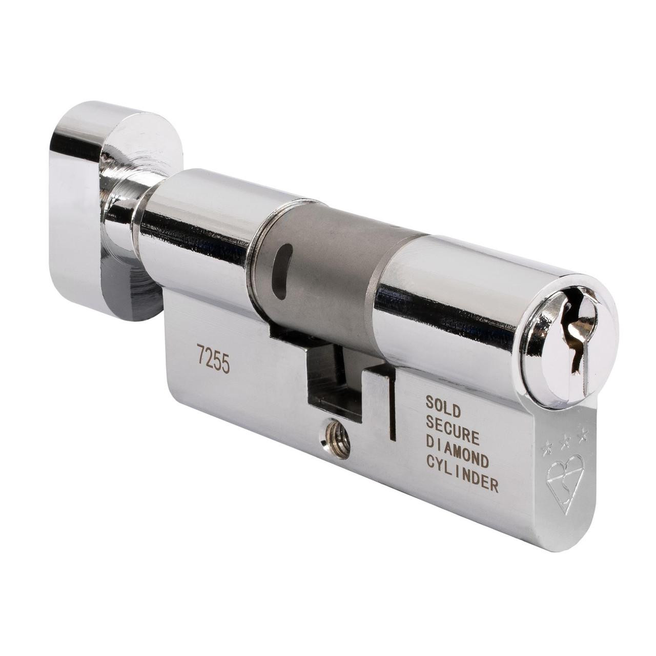 Fullex Kinetica+ K4 3 Star Thumbturn Anti Snap Euro Cylinder UPVC