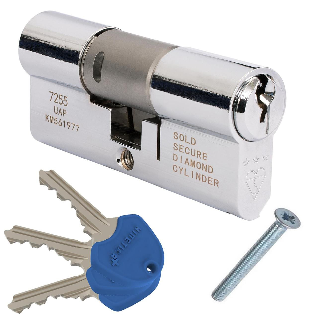 Fullex Kinetica+ K4 3 Star Anti Snap Euro Cylinder UPVC Front Door