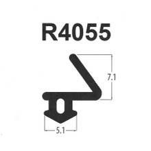 Reddiplex R4055X uPVC Window & Door Flipper Gasket | Black EPDM Rubber Seal