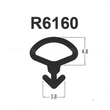 R6160 Bubble Gasket UPVC Window Door Double Glazing Rubber Seal