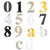Hoppe Arrone 3" Screw Fixed Door Numbers and Letters Hoppe Arrone 3" Screw Fixed Door Numbers and Letters