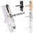 TSS UPVC Door Handle Pair 68PZ 215mm Fixings Lever Pad TSS UPVC Door Handle Pair 68PZ 215mm Fixings Lever Pad