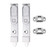 Mila 85mm Finger Operated Shootbolt Lock Pair & Keeps for French Slave Doors Siegenia Aubi Mila 85mm Finger Operated Shootbolt Lock Pair & Keeps for French Slave Doors Siegenia Aubi