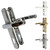 Fab & Fix Kensington UPVC Door Handle Pair 92mm PZ 3 Fixings Fab & Fix Kensington UPVC Door Handle Pair 92mm PZ 3 Fixings