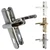  Fab & Fix Kensington UPVC Door Handle Pair 92mm PZ 3 Fixings 