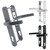 Winlock UPVC Composite Door Handle Pair 92mm PZ 211mm Fixings Winlock UPVC Composite Door Handle Pair 92mm PZ 211mm Fixings