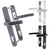Winlock UPVC Composite Door Handle Pair 92mm PZ 211mm Fixings