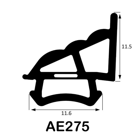 Extrudaseal Fits SMART AE275 uPVC Bi Fold Door Gasket Seal Black Rubber for Sliding Doors