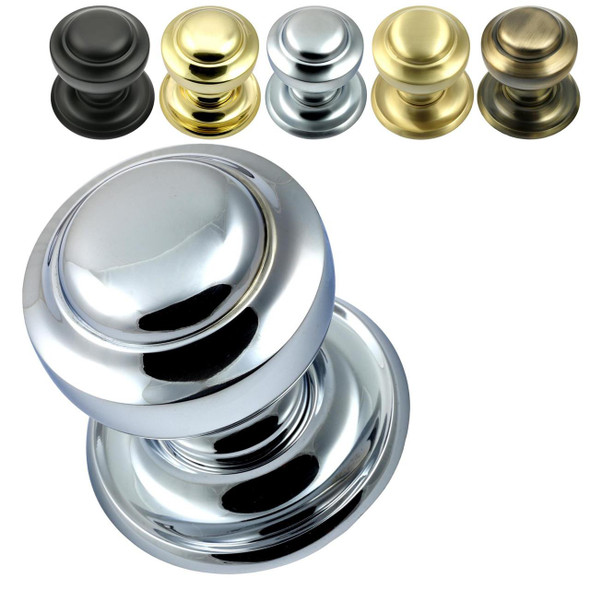 Prima Hardware Prima Tiered Centre Pull Door Knob 2.87" 73mm Heavy Duty Solid Brass