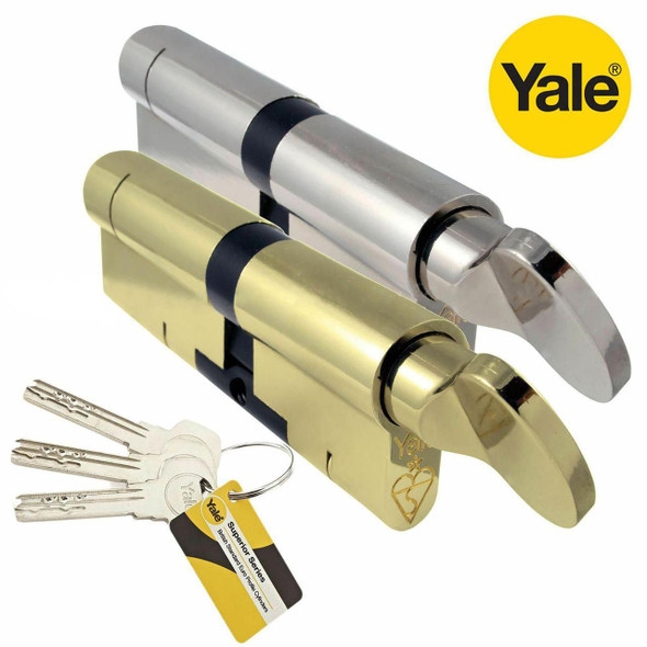 Yale YALE Superior 1 Star Thumb Turn Anti Snap Euro Cylinder UPVC Front Door Lock