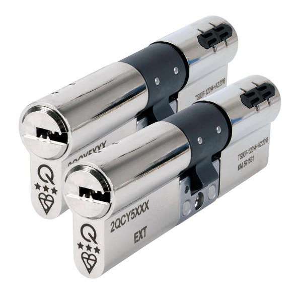 GreenteQ Orion 3 Star Anti Snap Keyed Alike Euro Cylinder UPVC Front Door Lock T007