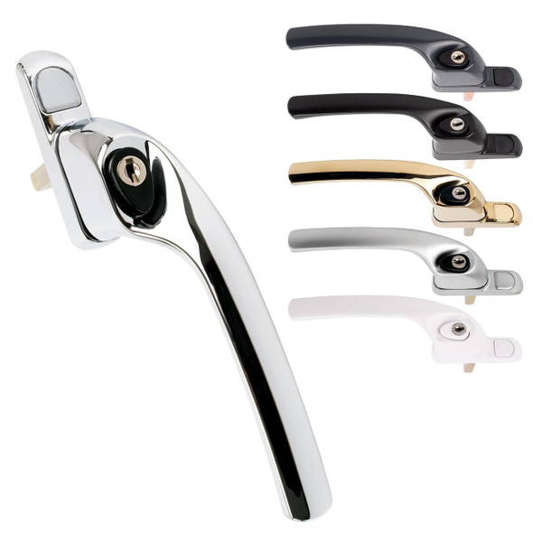 GreenteQ greenteQ Alpha Cranked Espag UPVC Window Handle