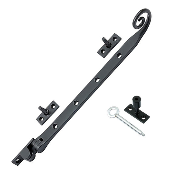 Prima Hardware Prima Monkey Tail UPVC Casement Window Stay Optional Locking Pin